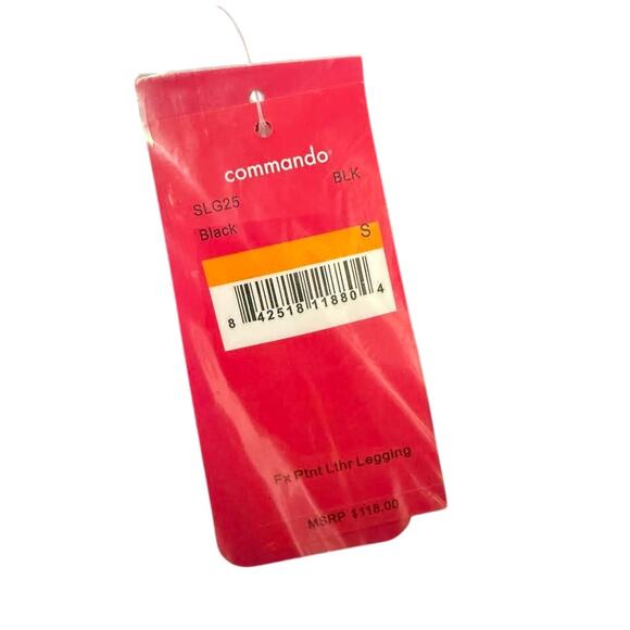 NWT! Commando Perfect Control Faux Patent Leather Legging Black Small - Picture 12 of 12